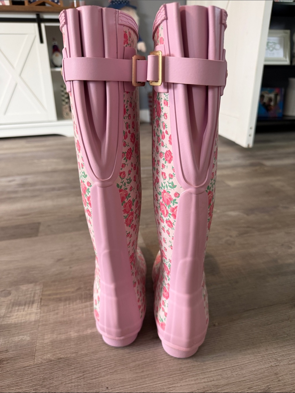 Hunter X Love Shack Fancy tall floral rain boots 🌸🩷 - Picture 5 of 8